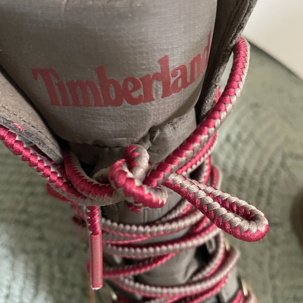 Timberland Courmayeur Valley Waterproof Leather & Fabric Hiking Boots, Size 9 - Picture 2 of 8